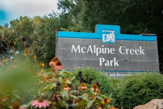 Sign In Front Of McAlpine Creek Park